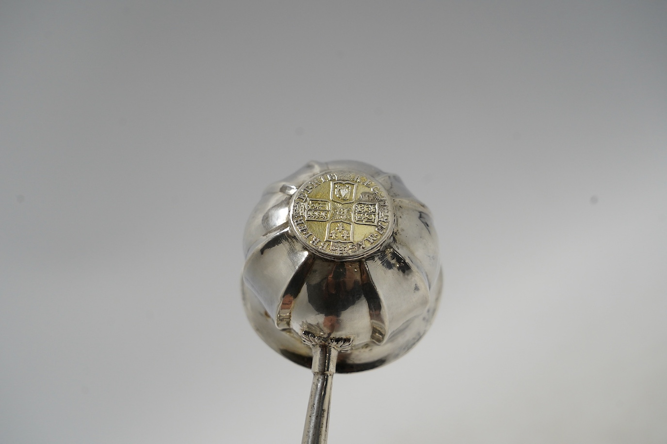 A collection of assorted mainly 19th century and later small silver and white metal items, including flatware, a photograph frame, a Japanese? scent bottle, a tea strainer, a toddy ladle, etc. Condition - poor to fair to
